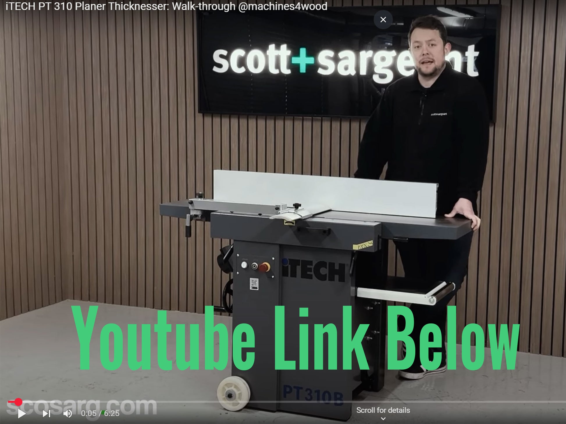 iTECH PT310B Spiral Planer Thicknesser Package DEAL