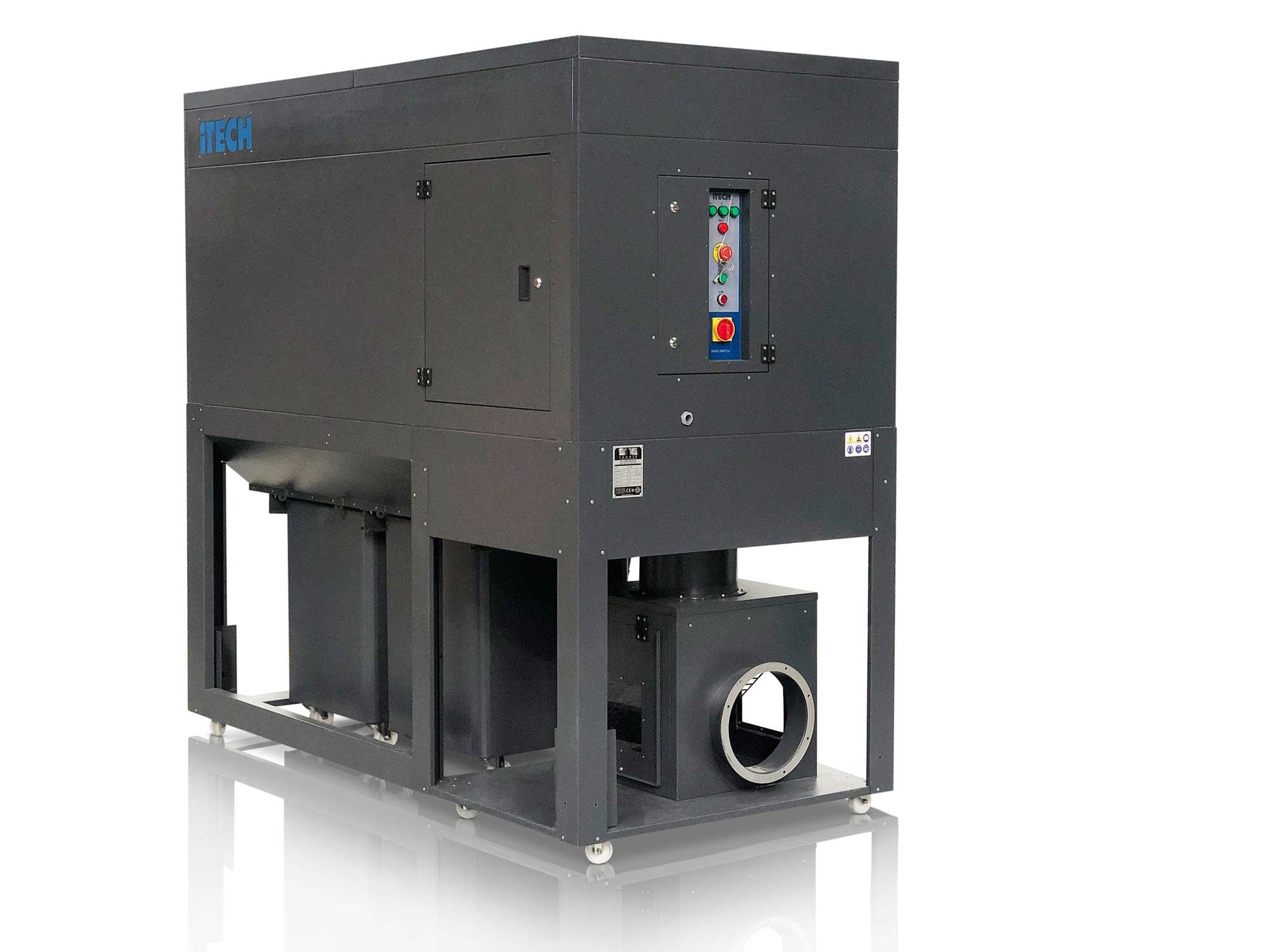 STK6500 ENCLOSED FINE DUST EXTRACTOR 7.5KW WITH 2 BINS