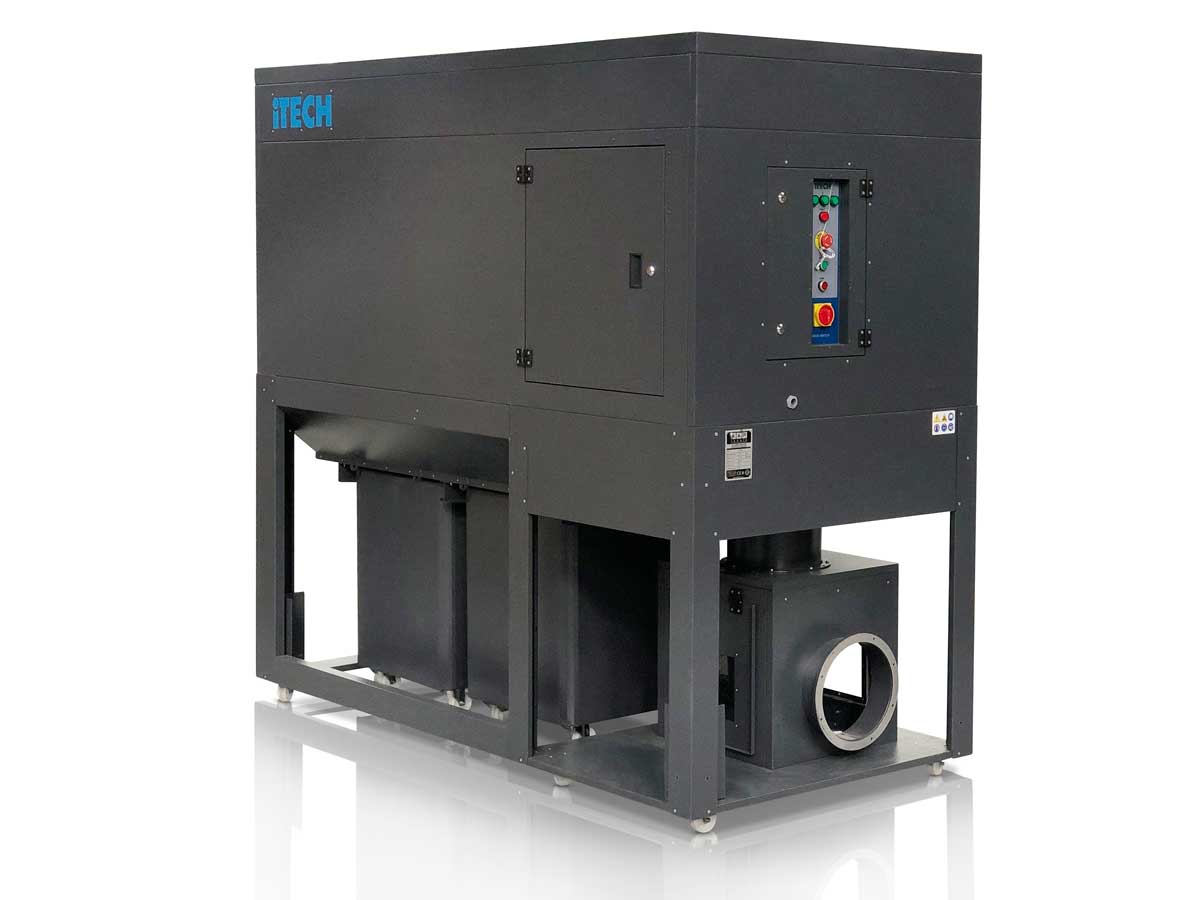 STK6500 ENCLOSED FINE DUST EXTRACTOR 7.5KW WITH 2 BINS