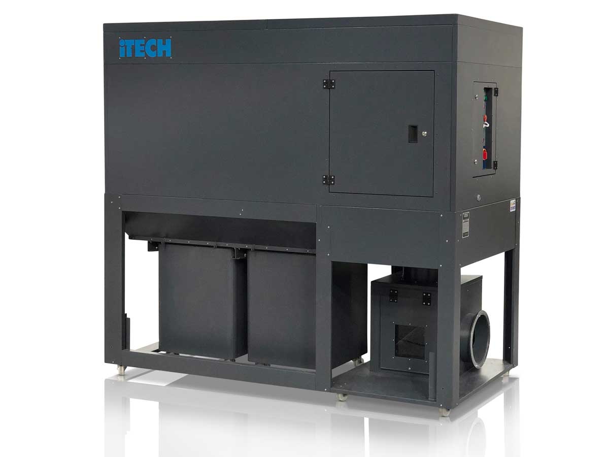 STK6500 ENCLOSED FINE DUST EXTRACTOR 7.5KW WITH 2 BINS