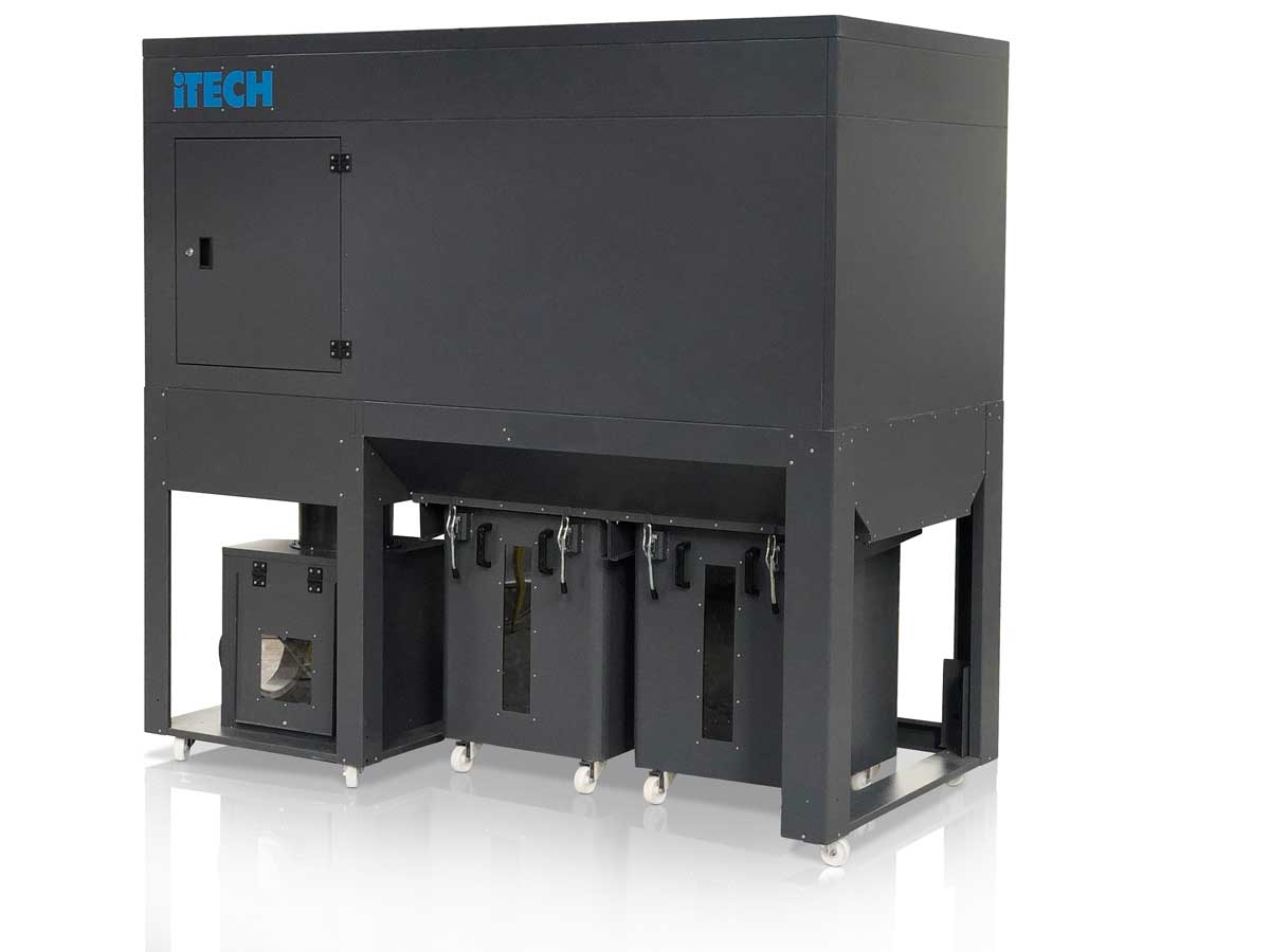 STK6500 ENCLOSED FINE DUST EXTRACTOR 7.5KW WITH 2 BINS