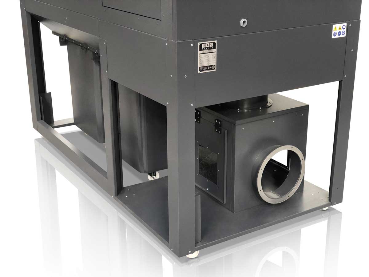 STK6500 ENCLOSED FINE DUST EXTRACTOR 7.5KW WITH 2 BINS