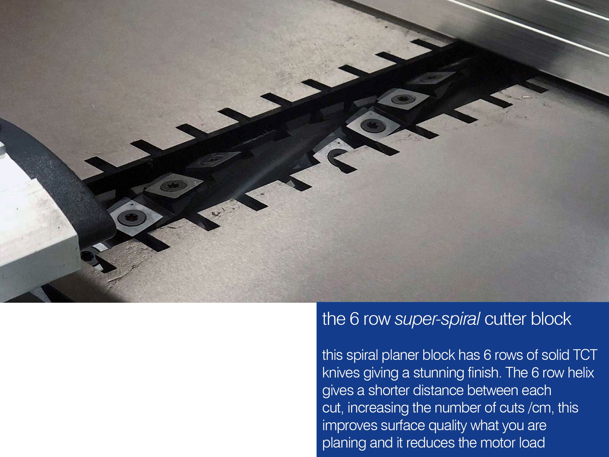 260SS PLANER THICKNESSER WITH SUPER-SPIRAL BLOCK