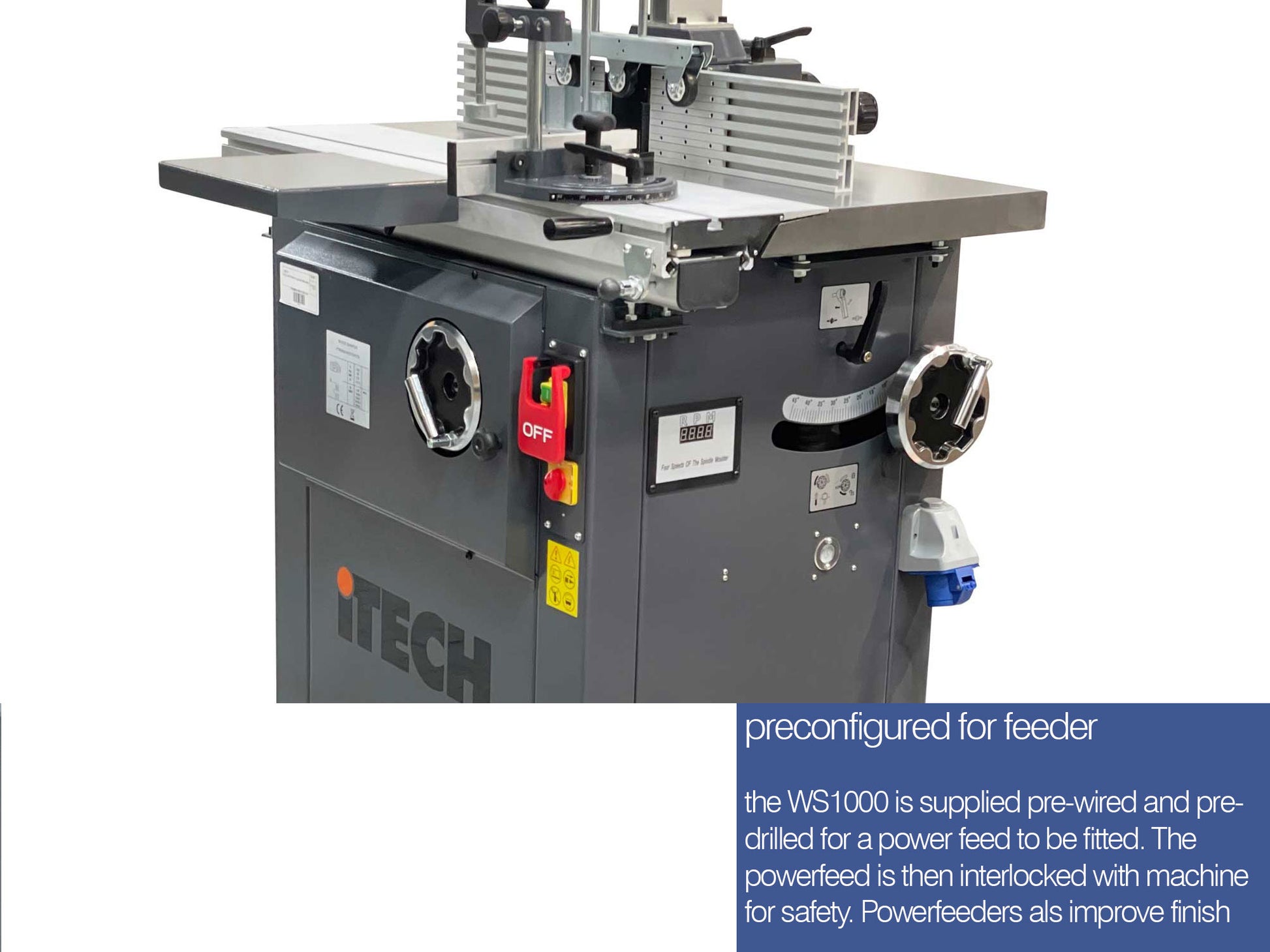 WS1000 TILTING SPINDLE MOULDER WITH SLIDING TABLE