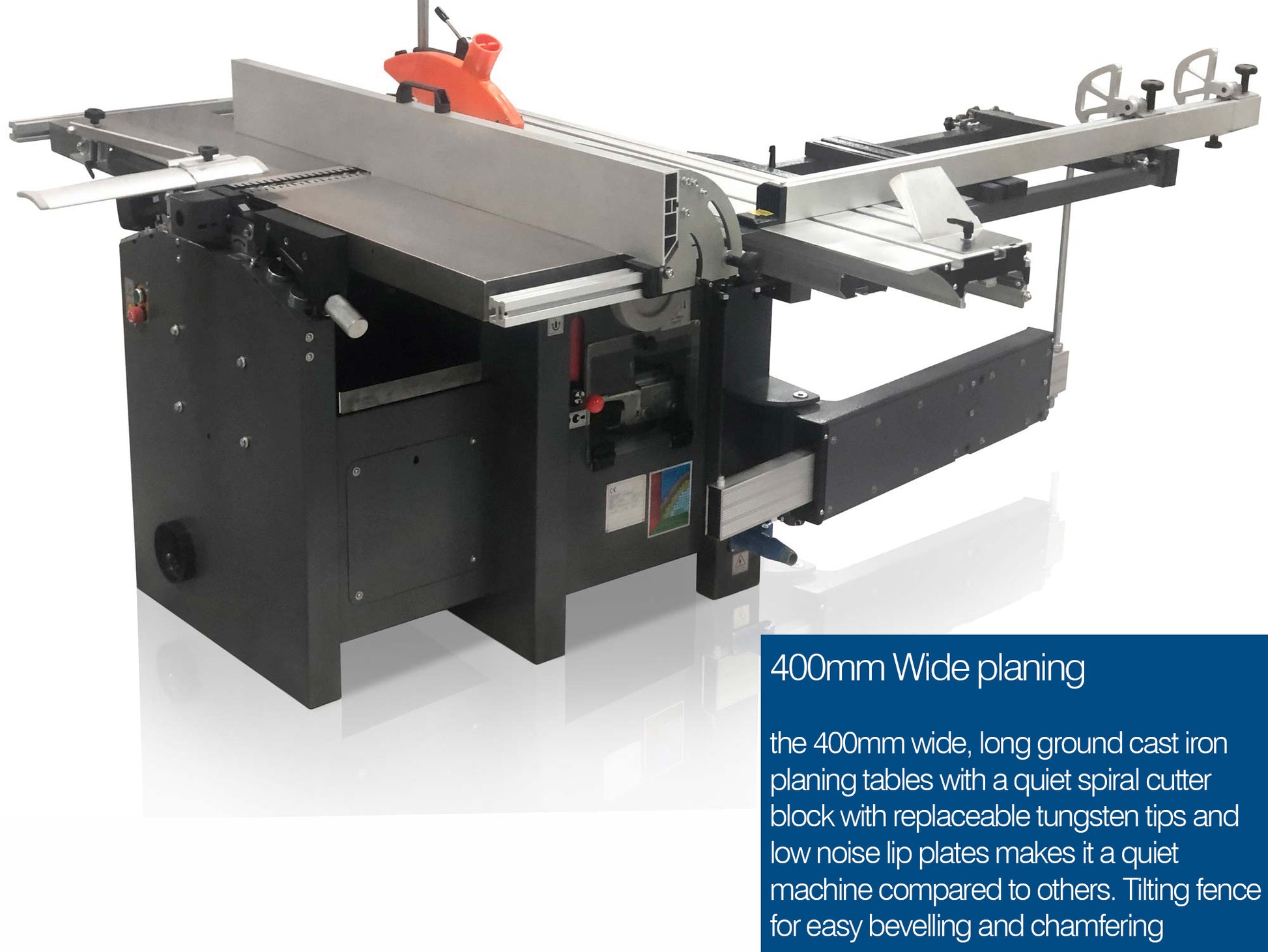 C400 MULTI-FUNCTION COMBINATION MACHINE 400V 3PH WITH SPIRAL PLANER BLOCK