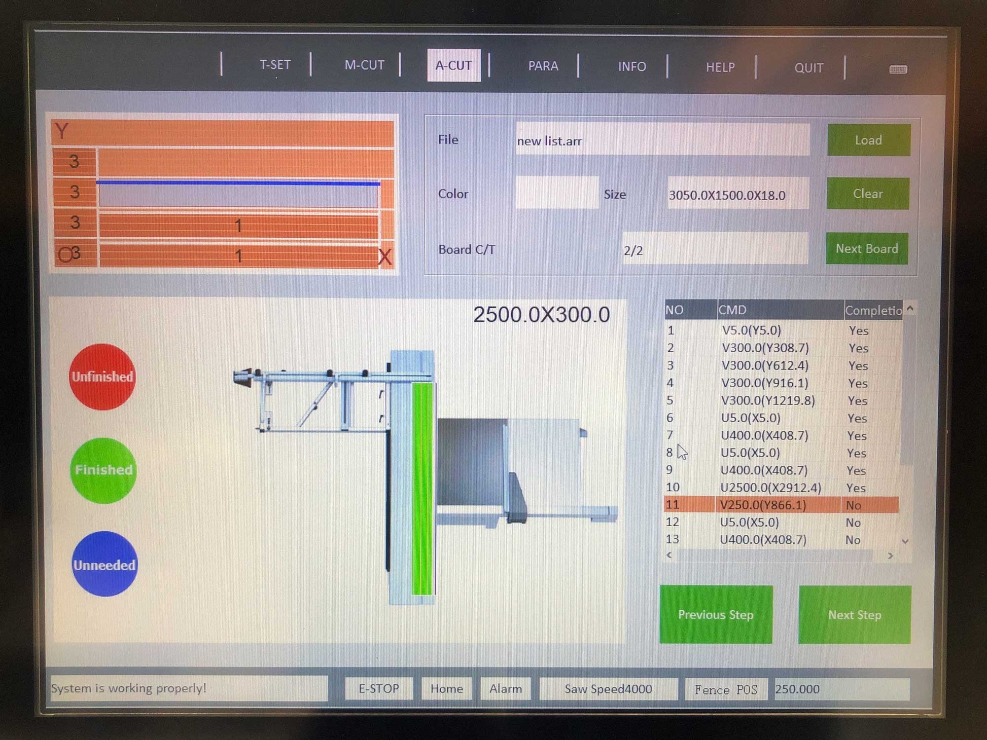 CPS400 ELECTRONIC PANEL SAW WITH OPTIMISING