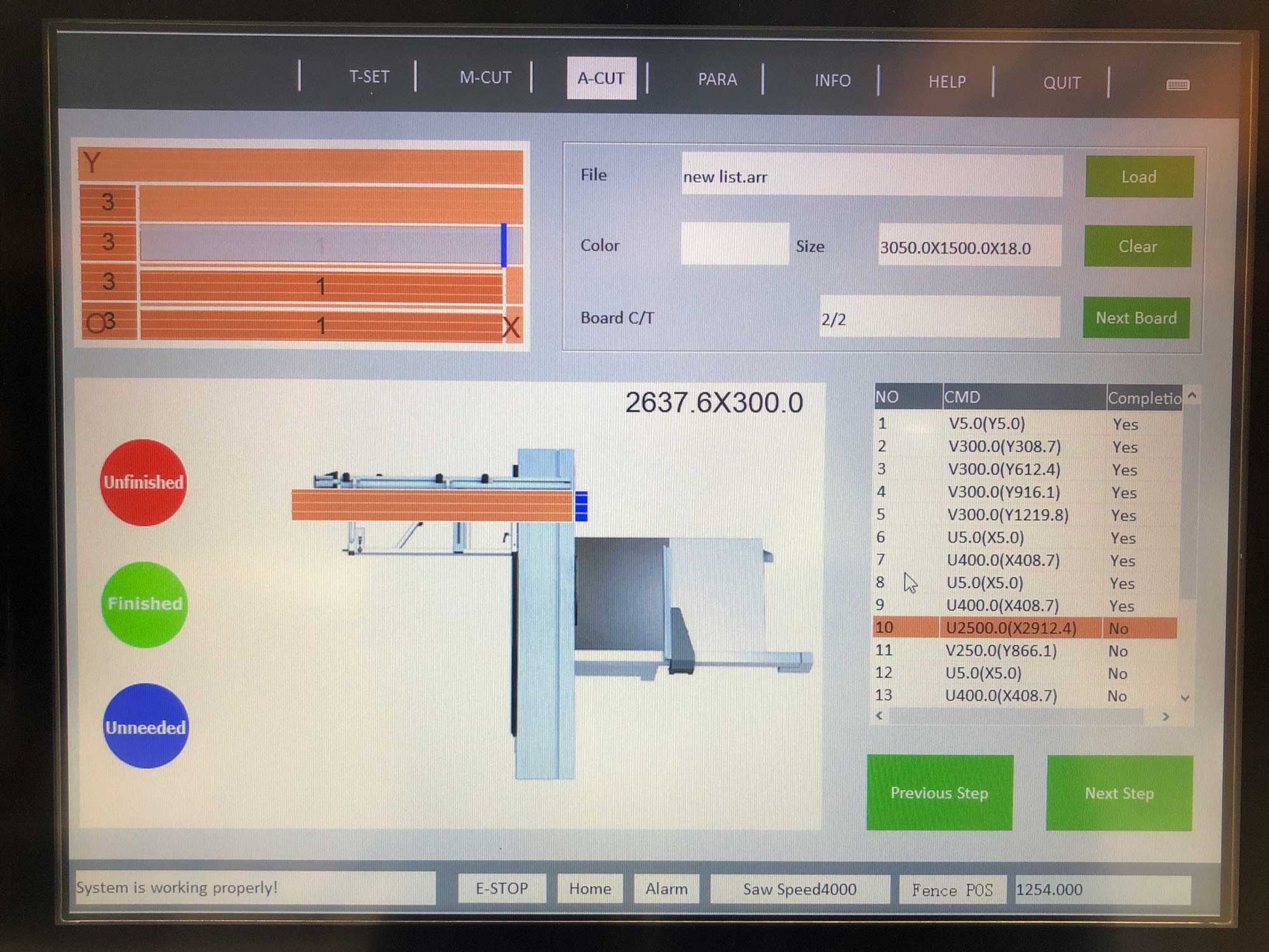CPS400 ELECTRONIC PANEL SAW WITH OPTIMISING