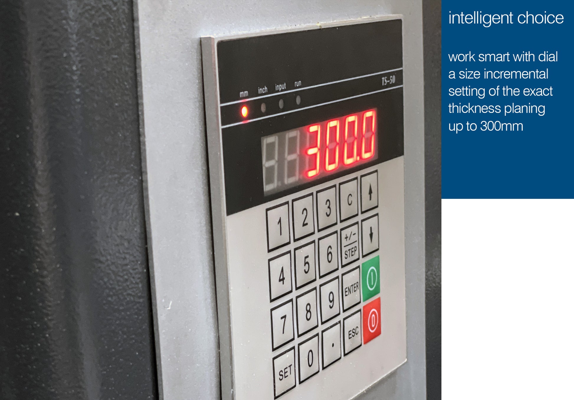 MOTO 630 x 300 THICKNESSER WITH SPIRAL CUTTER BLOCK