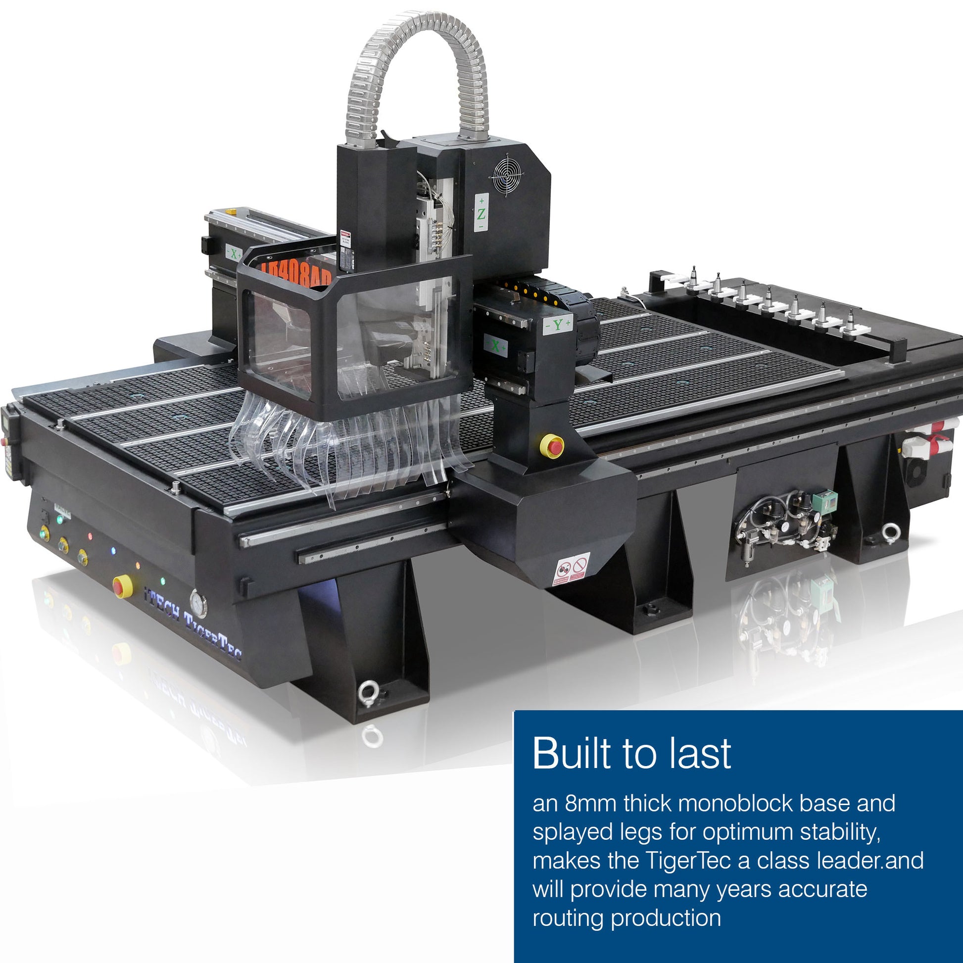 TigerTec TR408ADTCZ High Z CNC Router with PC+Tool Changer