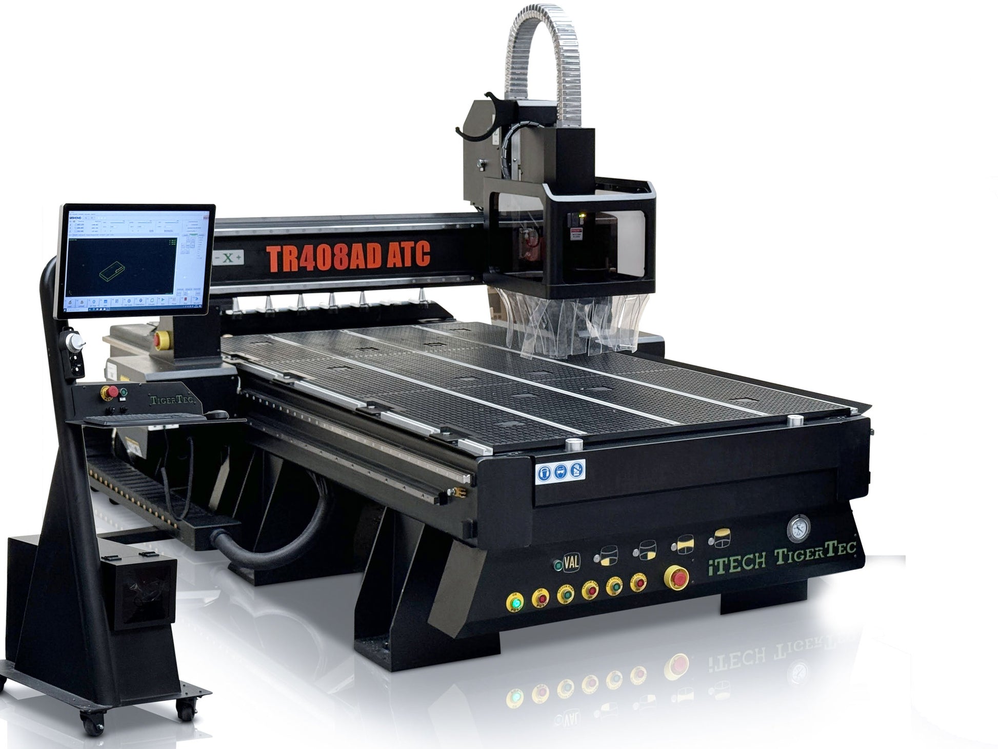 TigerTec TR408ADTCZ High Z CNC Router with PC+Tool Changer