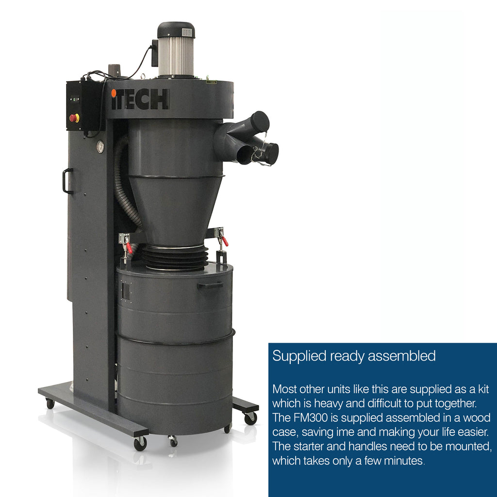 iTECH FM400 Cyclone Fine Dust Extractor 3.0 kw 3ph