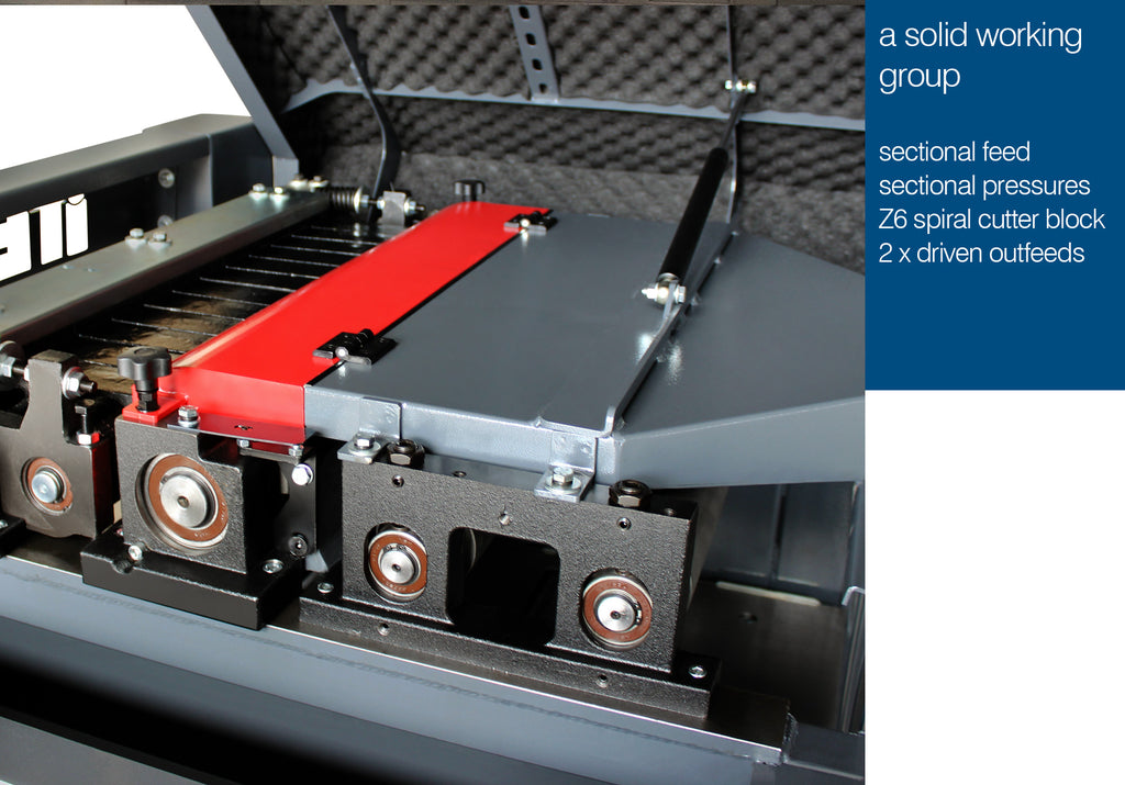 MOTO 530 x 300 THICKNESSER WITH SPIRAL CUTTER BLOCK