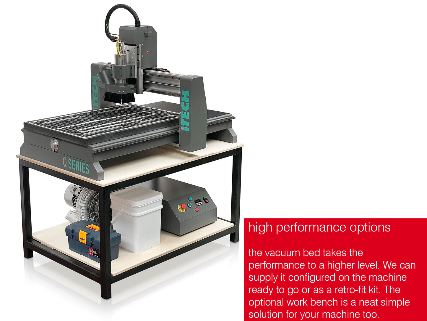 iTECH Universal Vacuum Table Kit for CNC Router