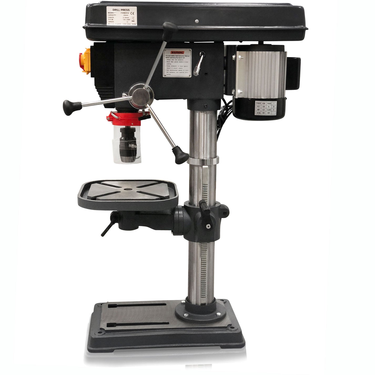 iTECH DP20 Bench Pillar Drill Press with Keyless Chuck – iTECH Machinery